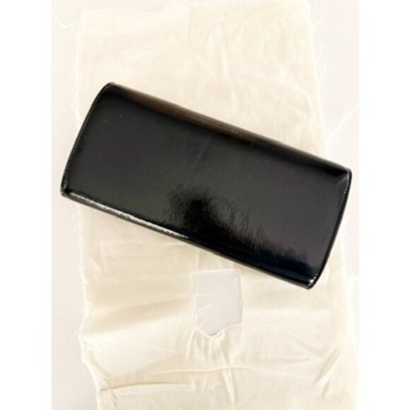 Saint Laurent Patent Smoking Clutch Black NEW - Picture 6 of 12